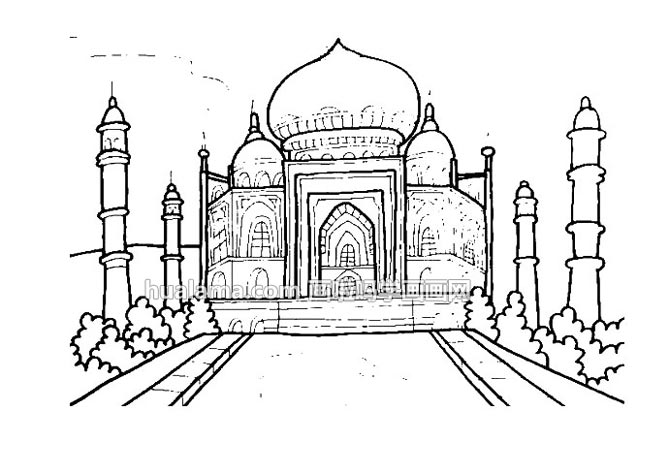 69 建筑物简笔画 69 名胜古迹 69 查看内容 关于印度泰姬陵